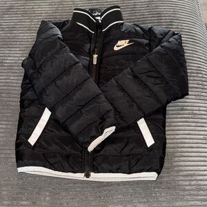 Nike Kids Black and White Puffer Jacket